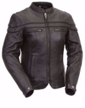 Picture of First Mfg. Ladies Leather Jacket - Maiden